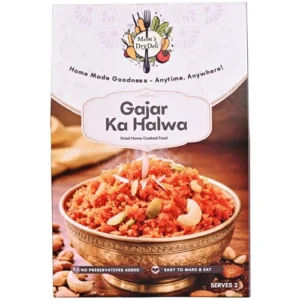 Mom’s DryDeli Gajar Halwa – Homemade Style Indian Sweet | Ready to Eat | 90g